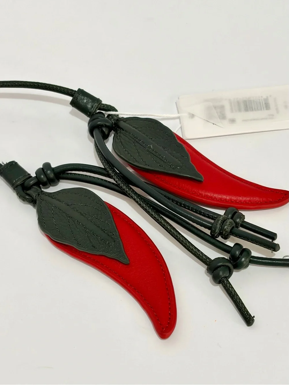 Hammitt Red Chili Pepper Leather Hot Stuff Bag Charm NWT